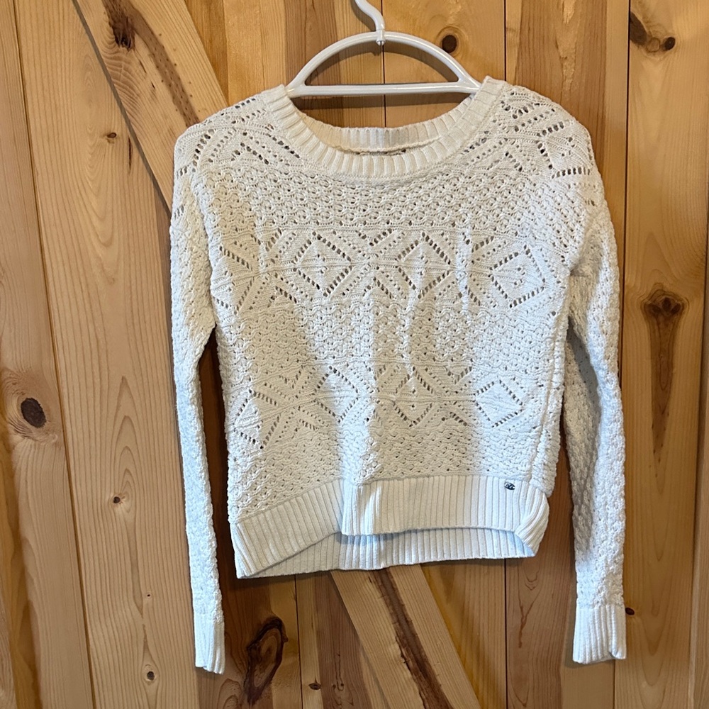 American Eagle Outfitters Textured Cream Sweater